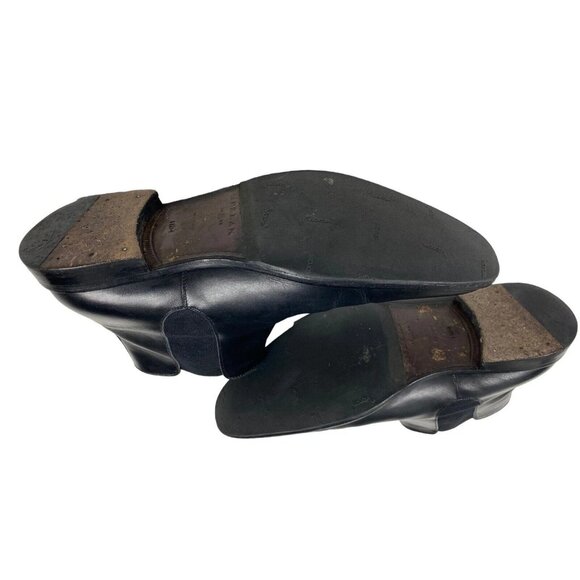 Mezlan Mens Chelsea Ankle Boots Size 11.5 M Shoe Black Leather Pull On Stretch - Picture 5 of 14